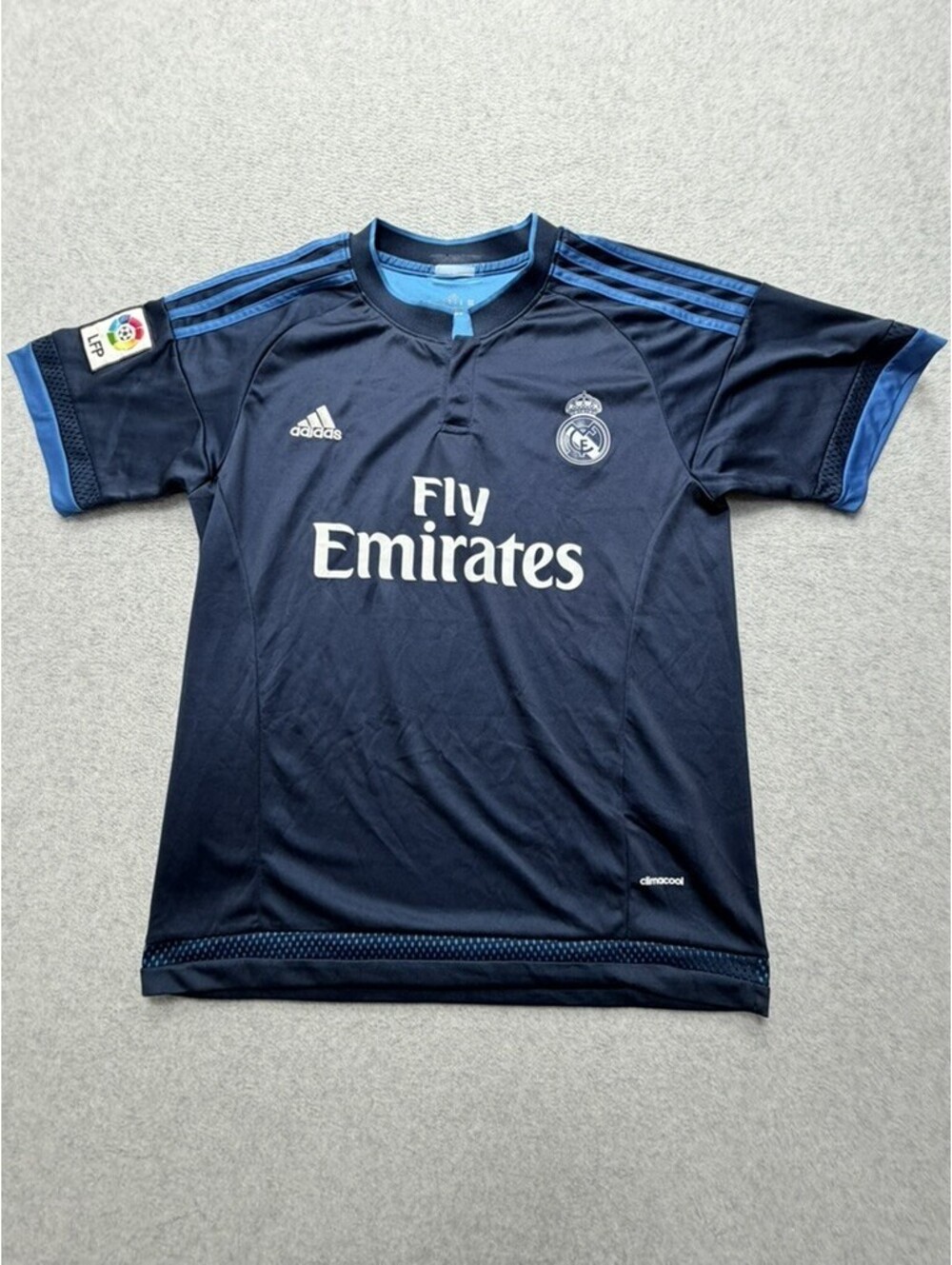 Adidas Real Madrid Mens M Soccer‎ Jersey Navy Fly Emirates LFP climacool 2015